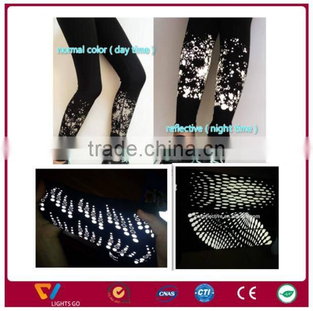 high light heat transfer printing reflective vinyl logo / reflector heat sticker label