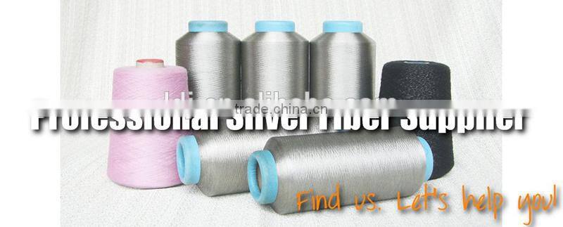 silver metallic knitting yarnsilver fiber yarn for touch screen gloves