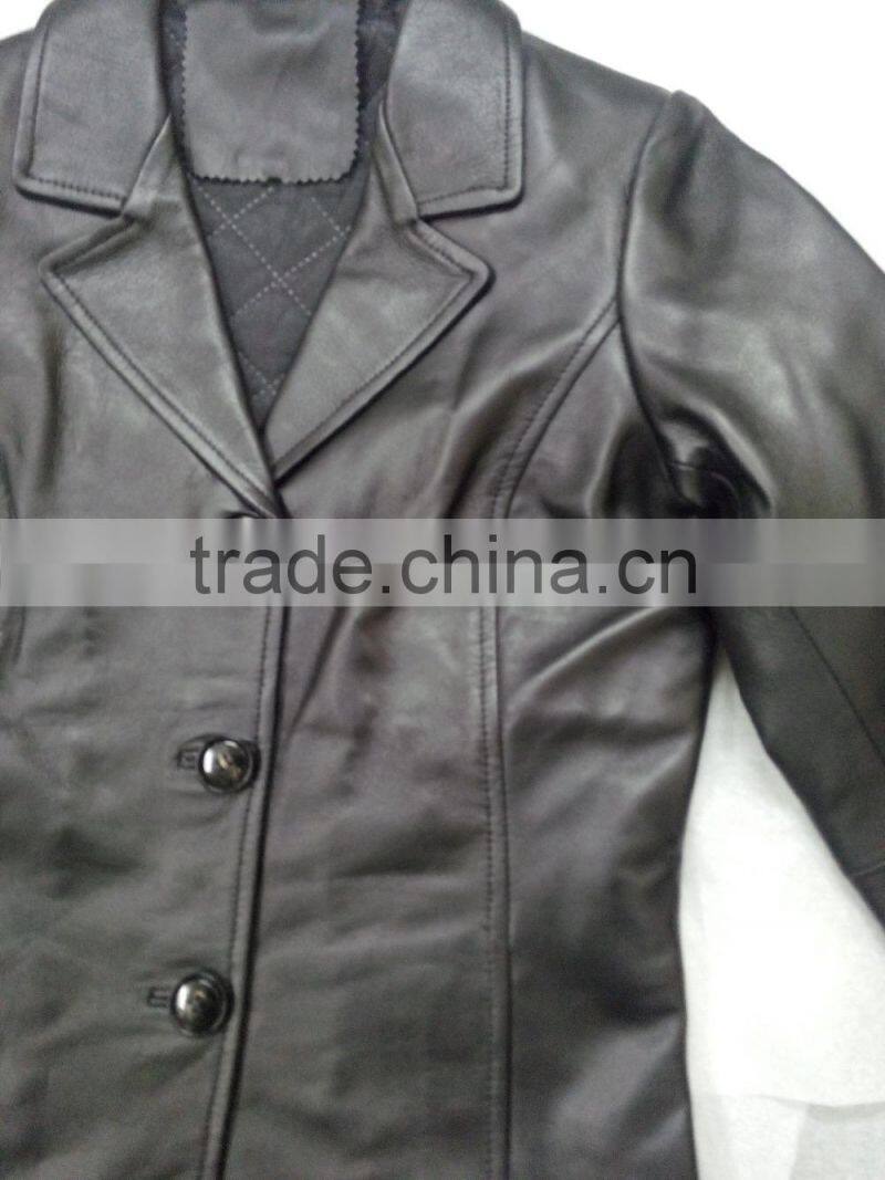 Custom Made High Quality Women Leather Jacket in lambskin