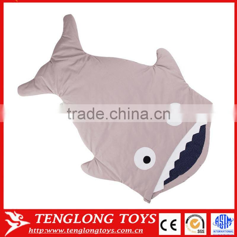 Hot selling cotton baby sleepng bag animal hood mermaid tail blanket