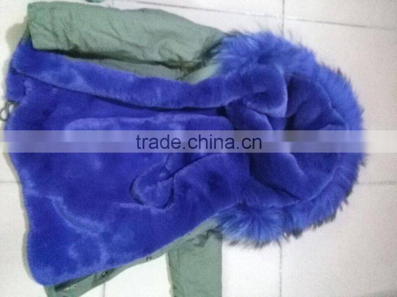 Little Children winter coat faux fur liniing with real raccoon fur hood kid jakcet