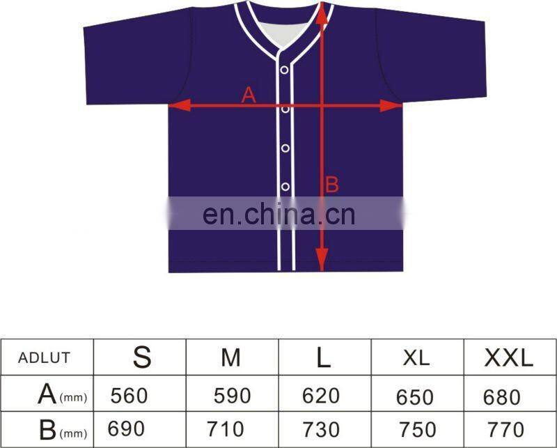 China factory sleeveless blank baseball jerseys wholesale for males
