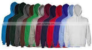Plain Hooded Sweatshirt Men Women Pullover Hoodie Fleece Cotton Blank Hoodies