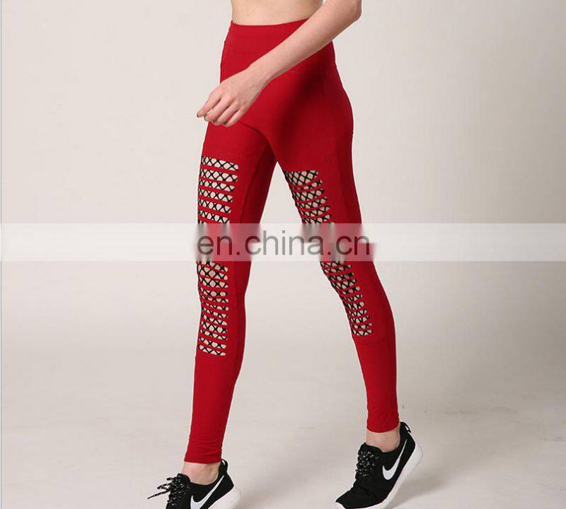 Cheap clothes sports womens yoga pants custom mesh crossfit leggings OEM manufacturer