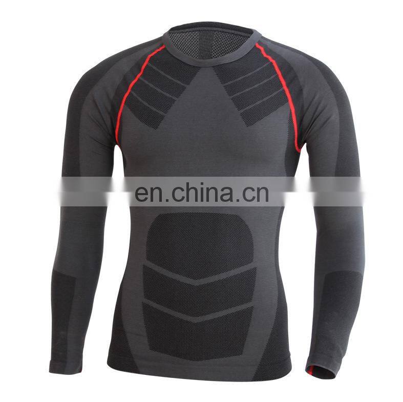 Men Elastic Compression Quick-Drying Tight Clothes Long Sleeve Suit