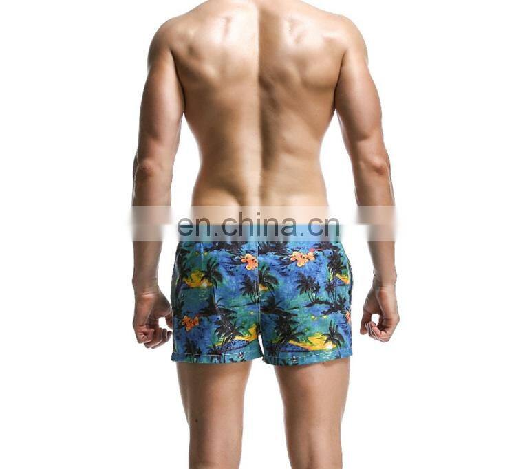 OEM custom sublimated beach shorts swimming trunks in beachwear and swimwear