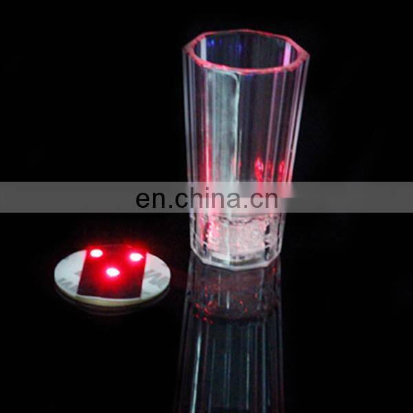 Best sale led light drink coasters led sticker coaster Led flashing coasters