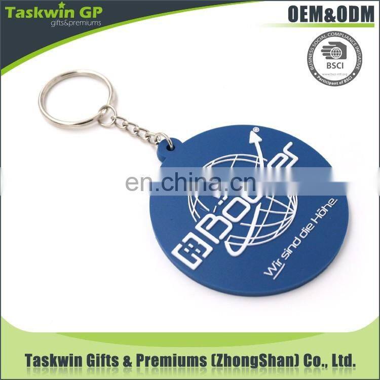 high quality custom shape soft pvc rubber keychain keyring for promotion