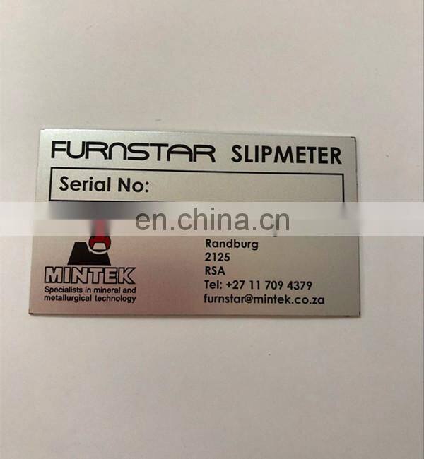 Advanced Printing Metal machine Label with Serial Number