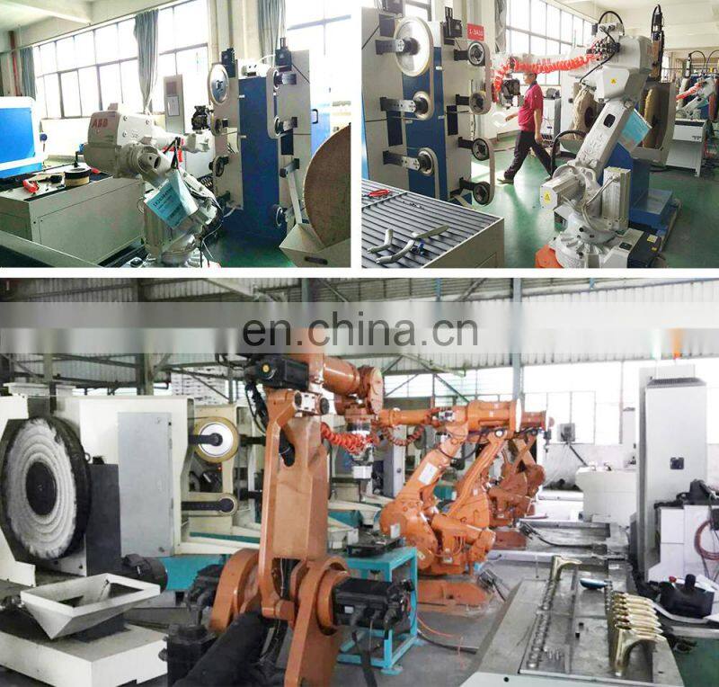 Automatic grinding polishing processing metal spare parts robot polishing machine for faucet