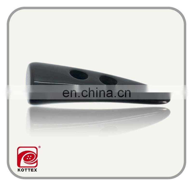 Garment buffalo horn toggle button, fabric toggle button, plastic toggle button