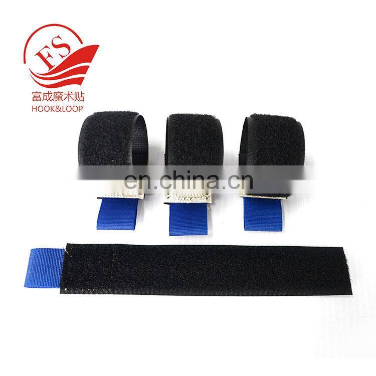 Packing custom computer wire arrangement accessories straight hook loop cable tie with pull tab