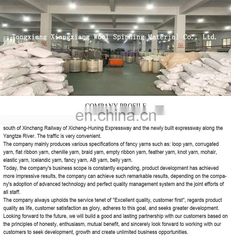 Hot Sale Fast Shipping Colorful Super Chunky Giant Yarn For Hand Knitting/ Knot Pillow/DIY Chunky Tube Yarn