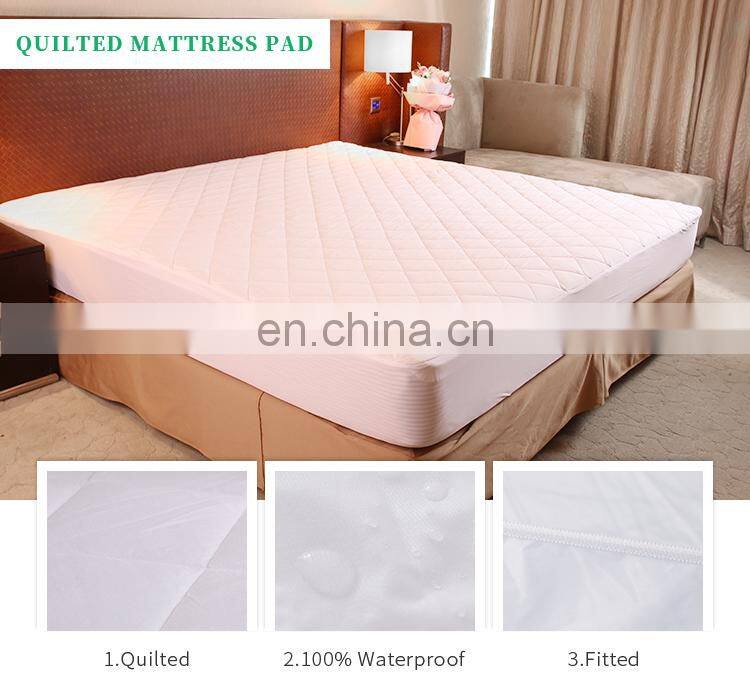Waterproof Bed Bug Proof Terry Towelling Mattress Pad Cover/Waterproof Mattress Protector bed cover