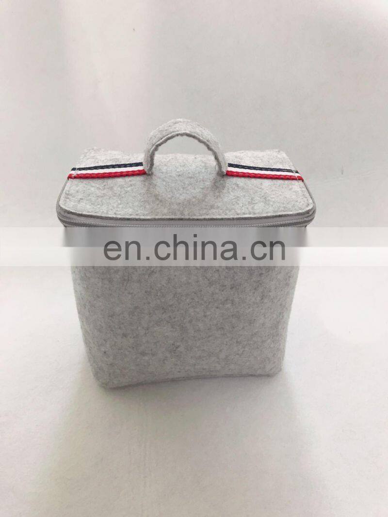 High Quality Felt Material Outdoor Picnic Lunch Bag