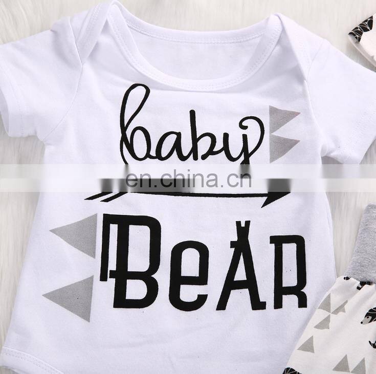 Wholesale summer baby clothing baby romper set