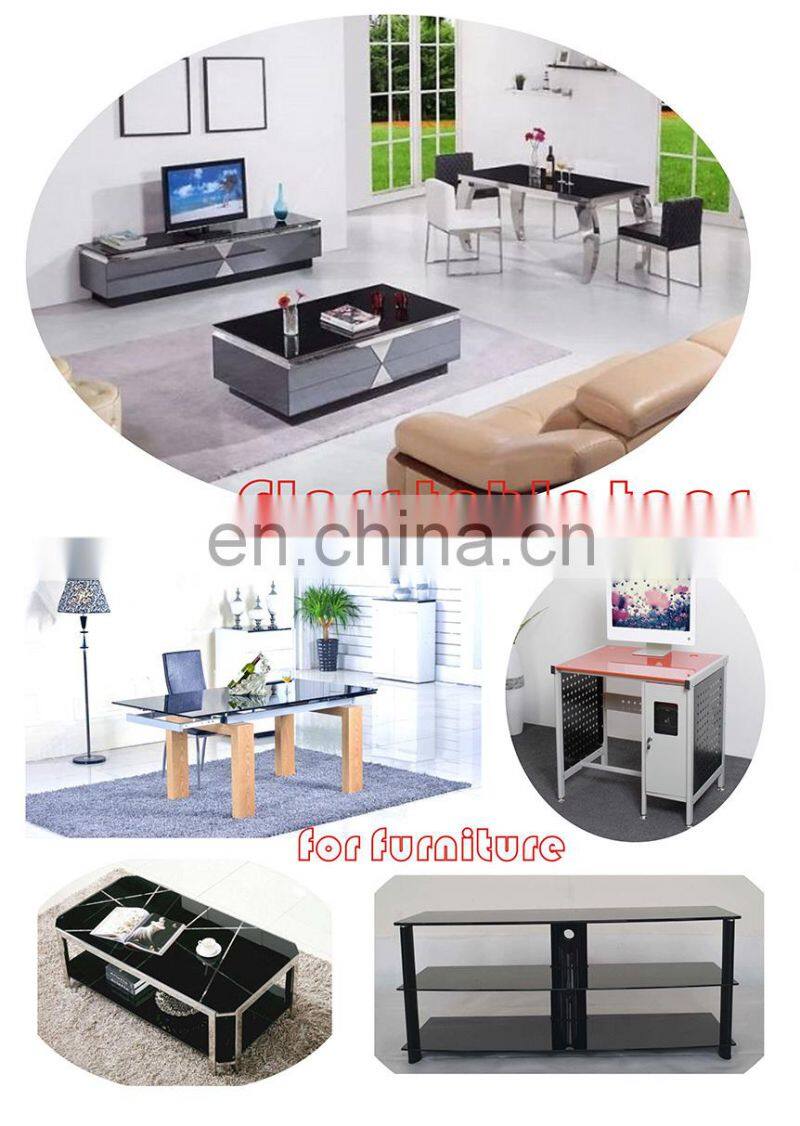 Rectangular 6mm 8mm 10mm tempered glass table top for factory price