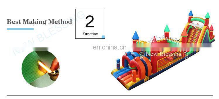 Custom inflatable obstacle climbing hill race for sale,inflatable obstacle course kids custom sport game