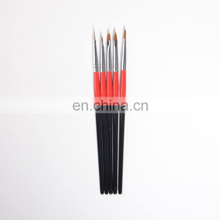 2020 Imported Exquisite High Quality Personality 5 Pcs Gel Wooden Pen Nail Pen Set