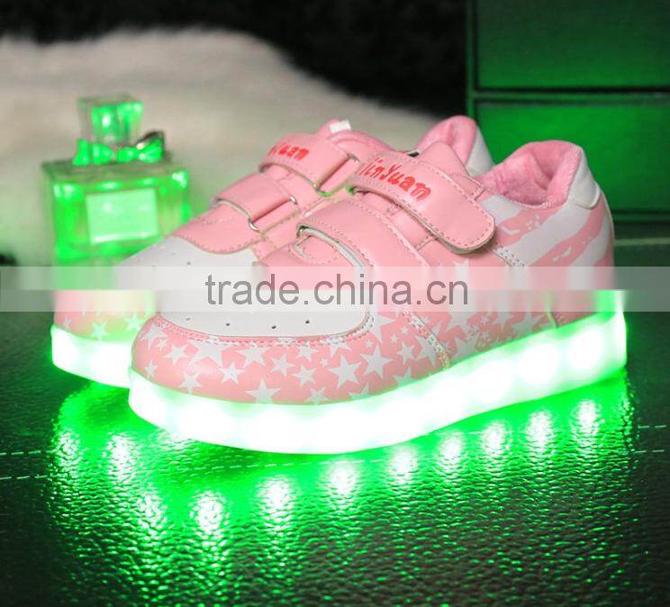 LED kids shoes, LED luminous lighting shoes sneaker for kids, LED light up kids shoes
