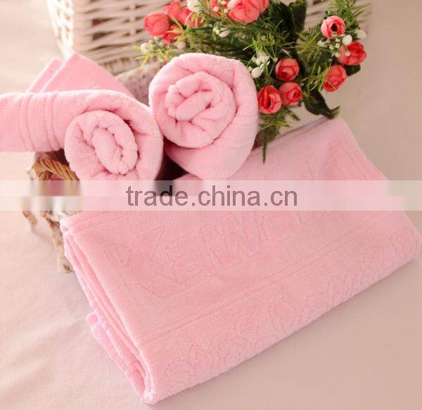 100% Cotton customer Plain Pink Face Towel with Low MOQ Low Price