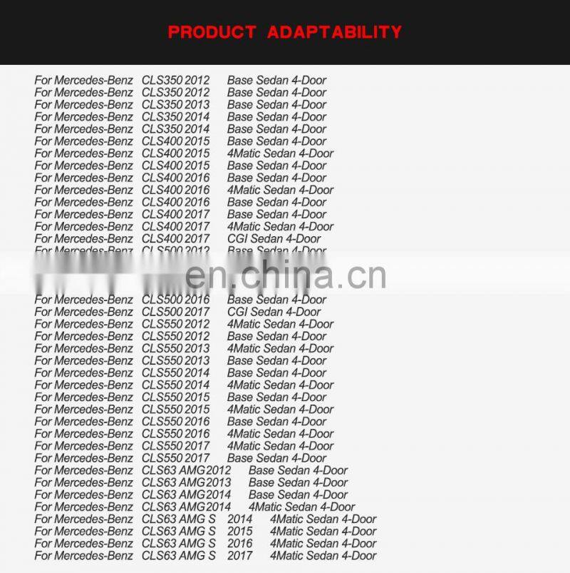 Carbon Fiber Rear Trunk Spoiler Wing for Mercedes Benz W218 CLS 2012-2017