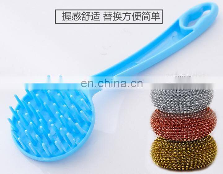 Cleaning tool stainless steel wool sponge soap pad scrubber for cleaning dishes
