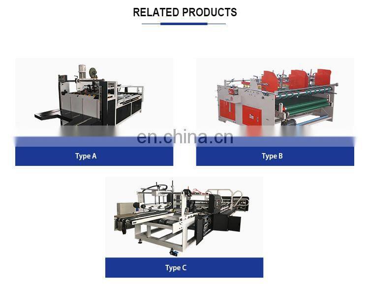 Automatic corrugated paperboard folder gluer machine