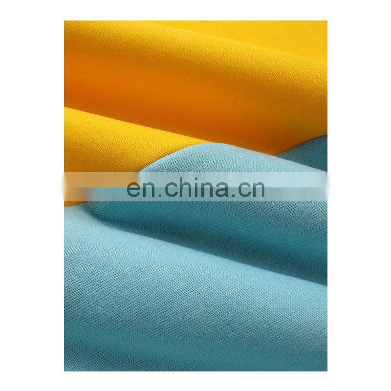 OEM men's loose sports contrast stitching long-sleeved round neck pullover sweater