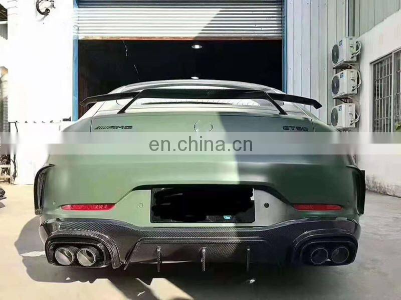 Runde Top Quality For Mercedes-Benz AMG GT50 GT53 Upgrade Brabus Style Carbon Fiber Body Kit Front Lip Rear Diffuser Spoiler