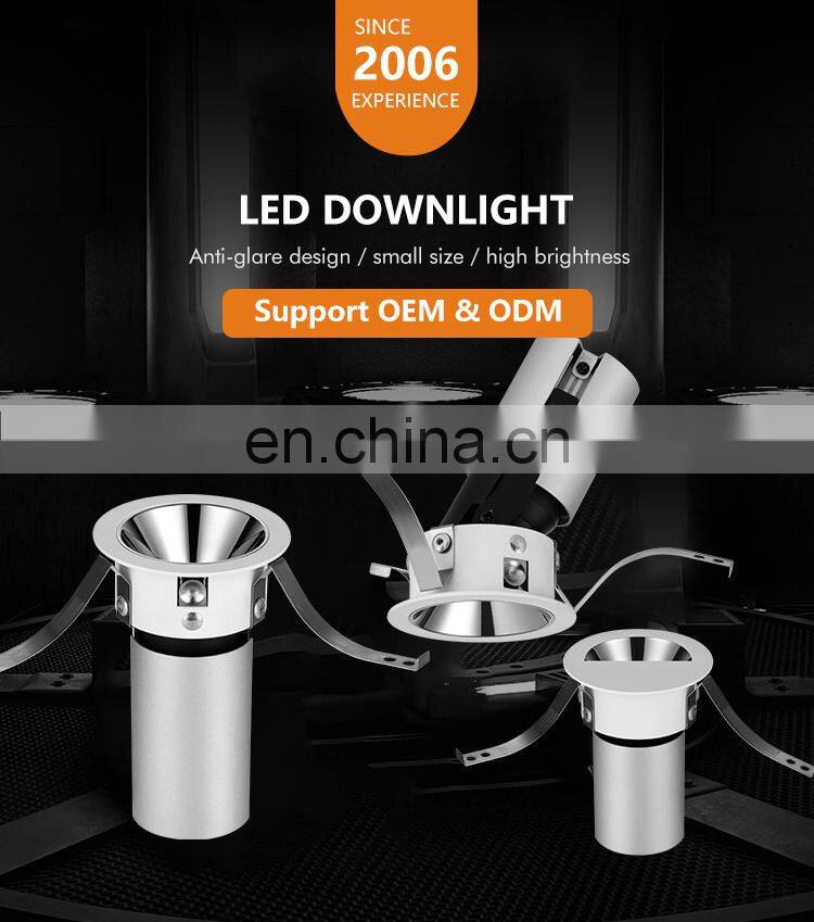 Factory Direct Supply Fixed Angle Small Down Light Hotel Residential 5W Led Mini Spotlight