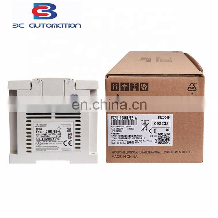 FX3U-128MTES-A New and Original Mitsubishi electric low cost CPU chinese plc controller