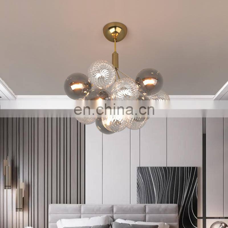 Home Decor Hanging Light Fixture Modern Luxury Living room/Office/Dinning room Glass Ball Chandelier Lighting