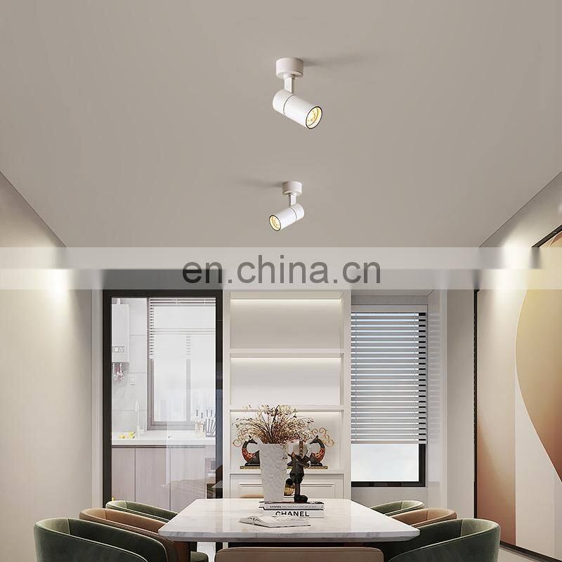 ceiling surface installation spotlight Black white aluminum GU10 led ceiling light indoor led lighting fixture