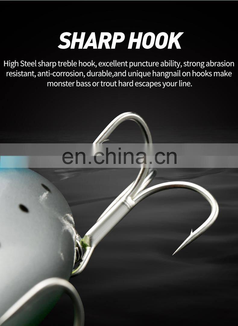 JOHNCOO 95mm 31g Topwater Big Popper Hard Fishing Lures for Sea