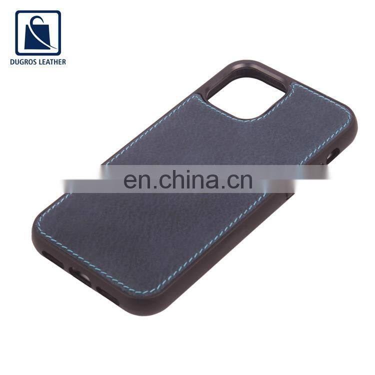 Wholesale Quantity Supplier of Matching Stitching Fashion Style Genuine Leather Phone Cover for Bulk Purchase