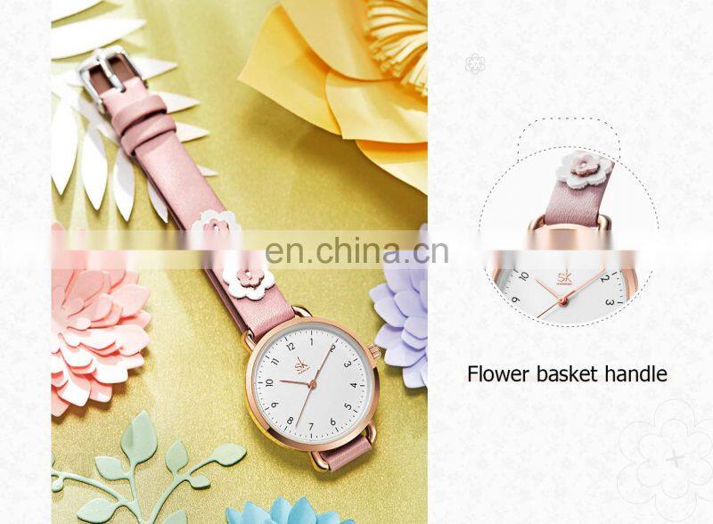 SHENGKE High School Students Watchs White Children Watch Young Girls Cute Wristwatchs Dropshipping Watches