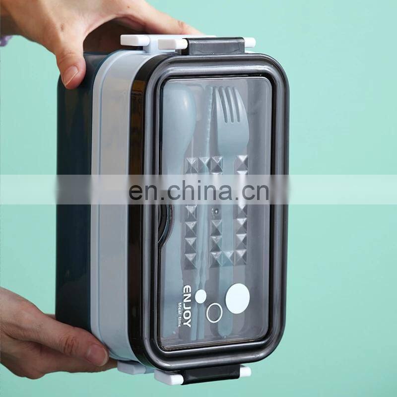 304 Stainless Steel Lunch Box Bento Box For School Kids Office Worker 2layers Lunch Container Food Storage Box