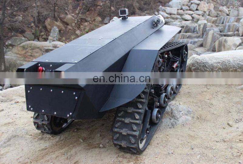 Equivalent connector rover 5 rubber track tank chassis robot mobile car platform