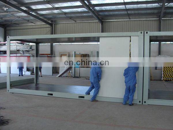 Prefabricated modular steel structure 20 foot sandwich panel container house for hotel/remote camp/office