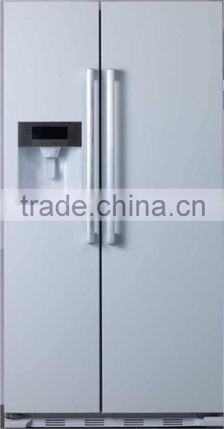 HC-670WE(N) stainless steel refrigerator with icemaker,water dispenser