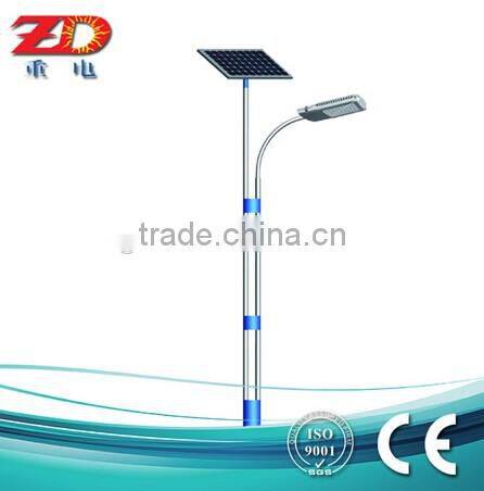new design hot sold 3-6m pole solar garden light factory price integrated 12v led solar garden lamp
