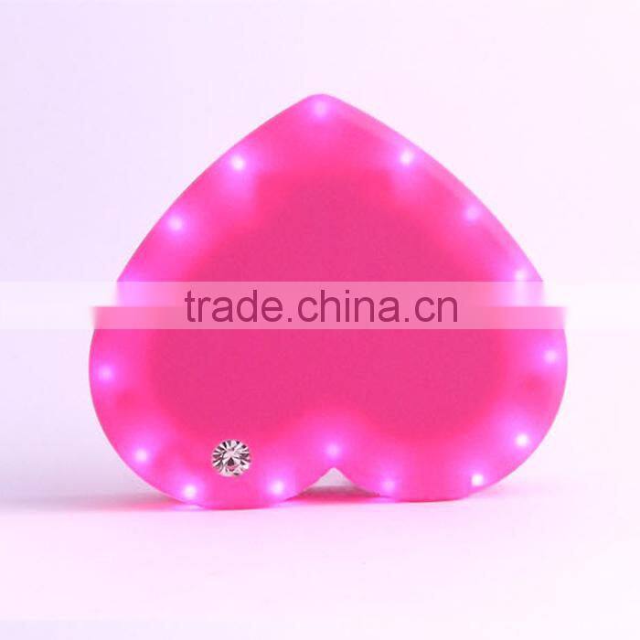 Customized heart power bank 6000mAh power battery charger no logo