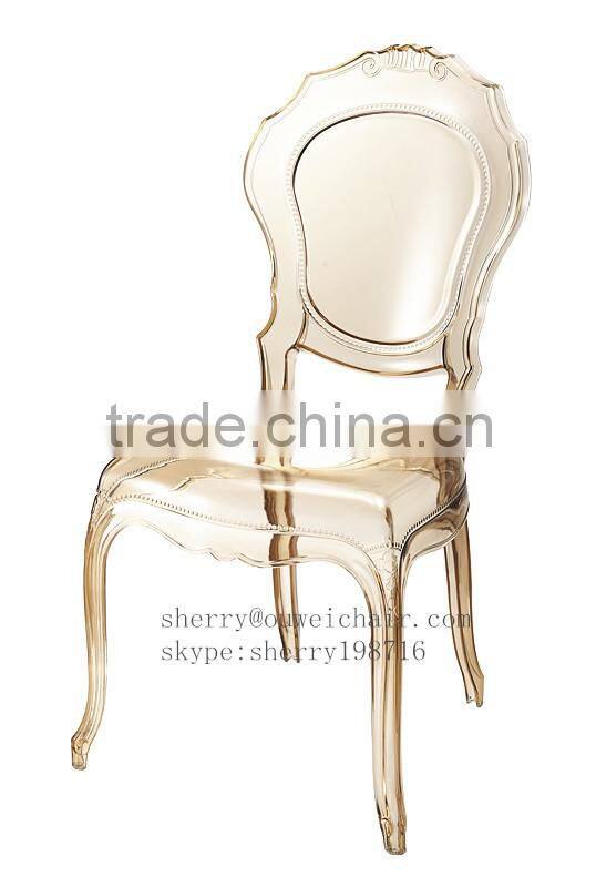 Plastic chair for wedding reception