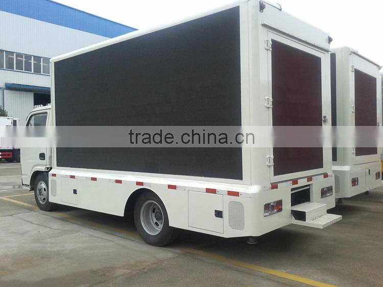 2015 Low Price Dongfeng Euro IV full color p10 mobile advertising trucks for sale in Lebanon