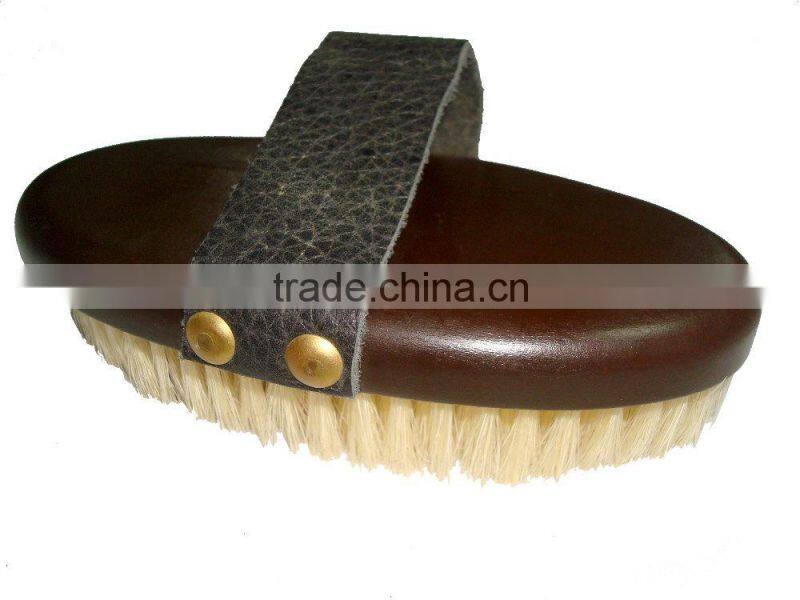wooden and pure boar bristle mens hair brush