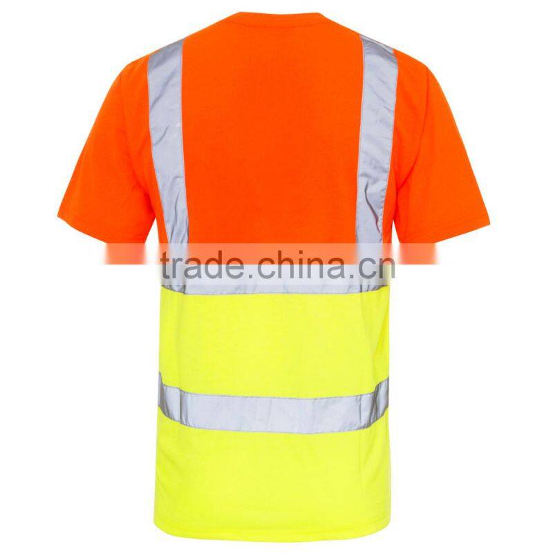 Two tone high visibility polo shirt