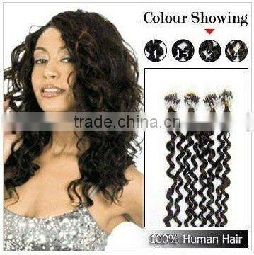 Human Hair Micro Loop Ring Hair Extension/Micro Links Hair Extension