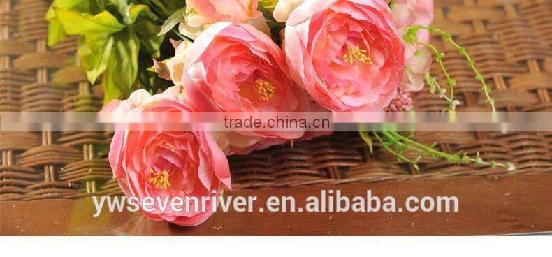 Wedding props simulation peony flowers Plastic flowers single beam of squid silk flowers sitting room decoration decorative flow