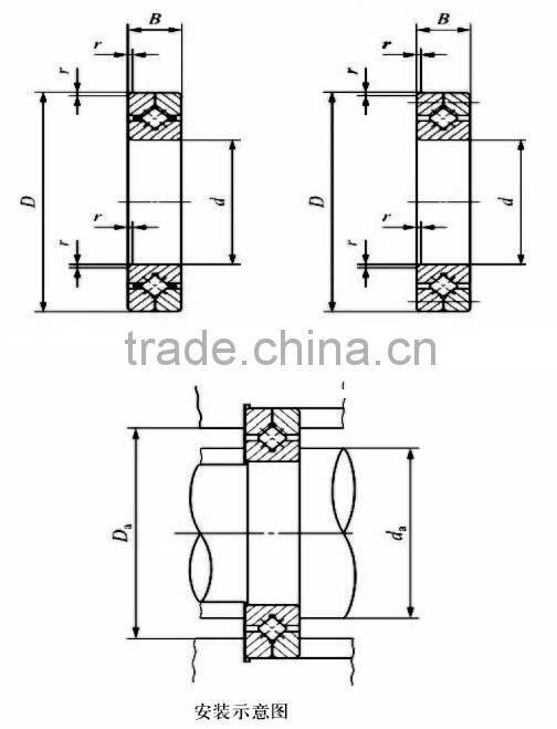 Crossed roller bearing CRB9016/CRBC9016|BYC thin section slewing bearings